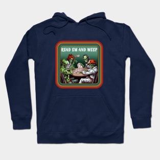 Retro Zombie Poker Game Hoodie